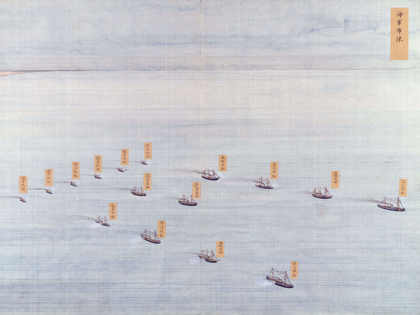 《渤海閱師圖》之〈海軍布陳〉